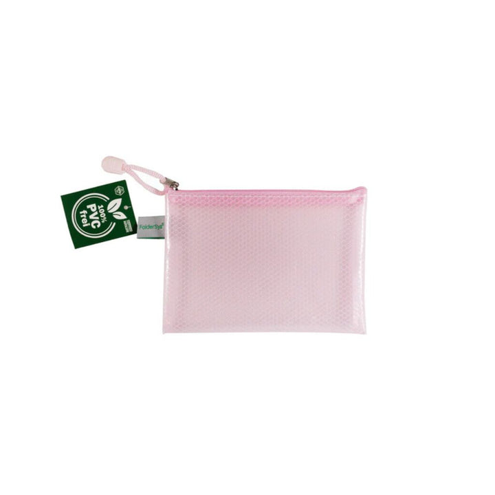 FolderSys 82 - pastell-rosé transparent FolderSys Reißverschluss-Beutel "Candy-Bag" A6 Lieblingsgarn