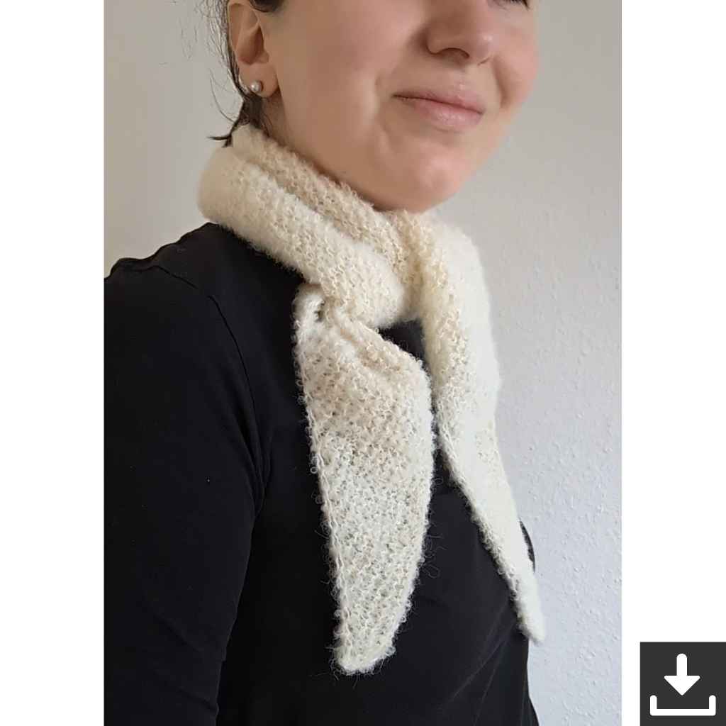 Tuch No Gauge Scarf Strickanleitung - eviknitwear (PDF)