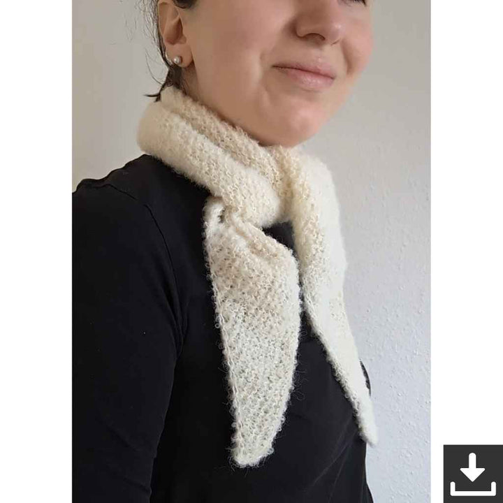 Tuch No Gauge Scarf Strickanleitung - eviknitwear (PDF)