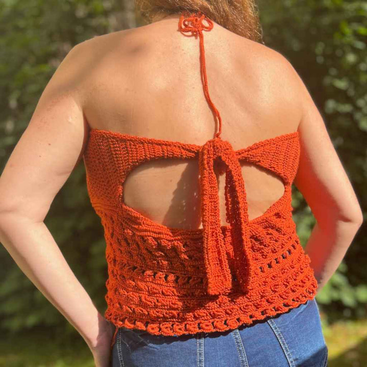 Top Neckholder Cami Häkelanleitung - alhats designs (PDF)