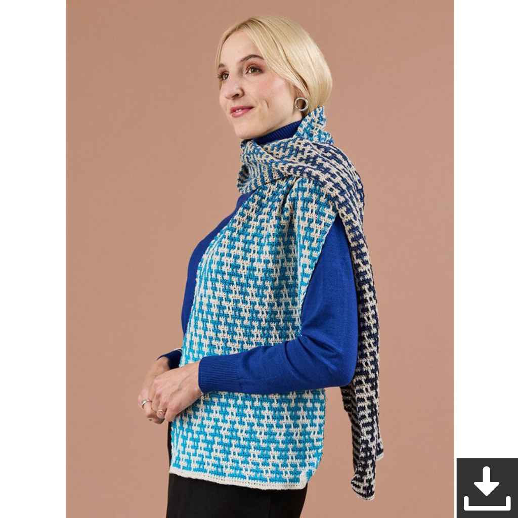 Woolly Hugs Pattern Tuch Stola Gisela Häkelanleitung - Woolly Hugs (PDF) Lieblingsgarn