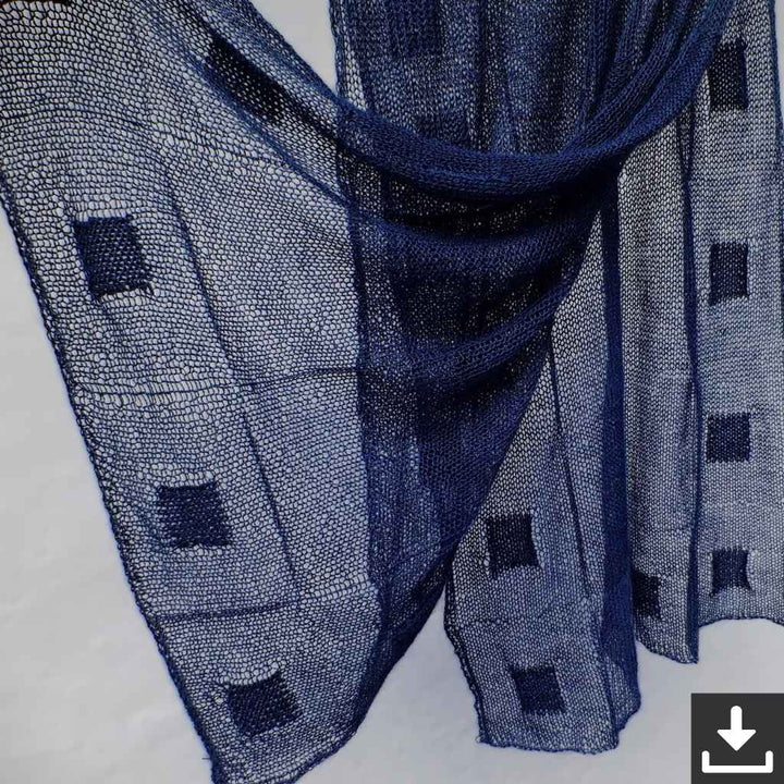Hinterm Stein Pattern Tuch Quadri Strickanleitung - Hinterm Stein (PDF) Lieblingsgarn