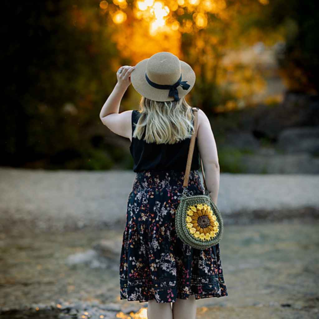 Tasche Sunflower Bag Häkelanleitung - Cicka Design (PDF, englisch)