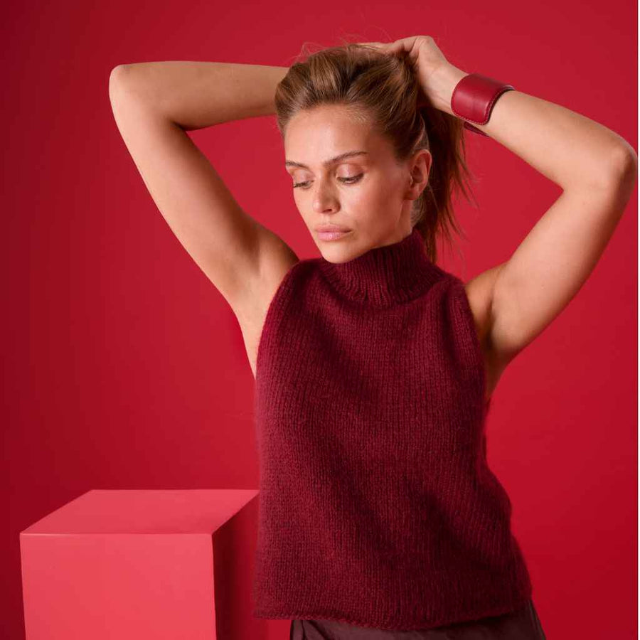 Lana Grossa Stehkragen Top Strickanleitung – Produktansicht bei bei bei bei bei bei bei bei bei bei bei bei bei Lieblingsgarn