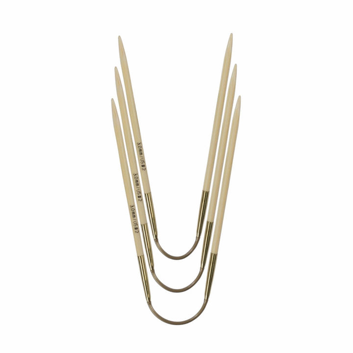 Addi 2,5 addiCraSyTrio Bamboo Rundstricknadel 24 cm - 560-2 Lieblingsgarn