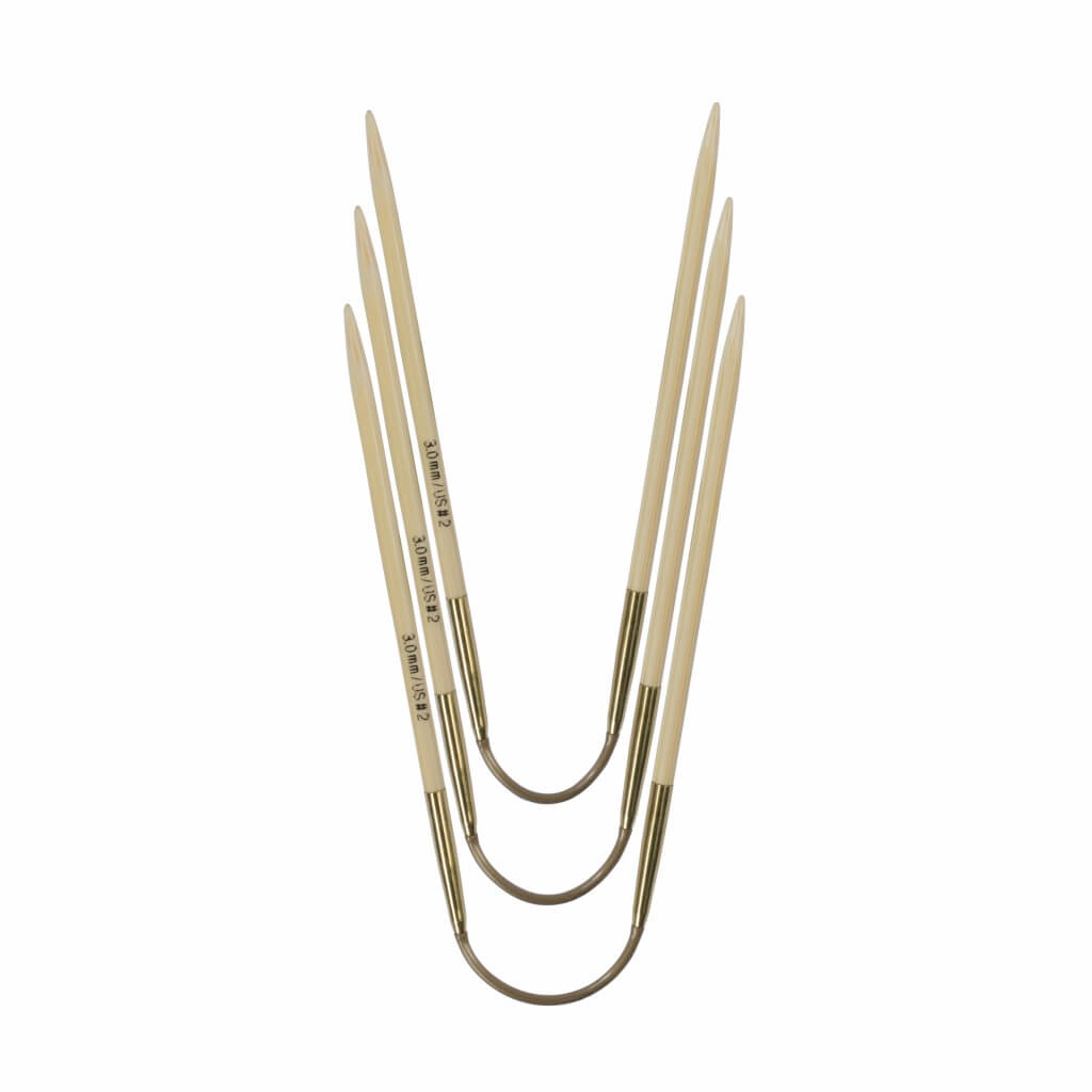 Addi 3 addiCraSyTrio Bamboo Rundstricknadel 24 cm - 560-2 Lieblingsgarn