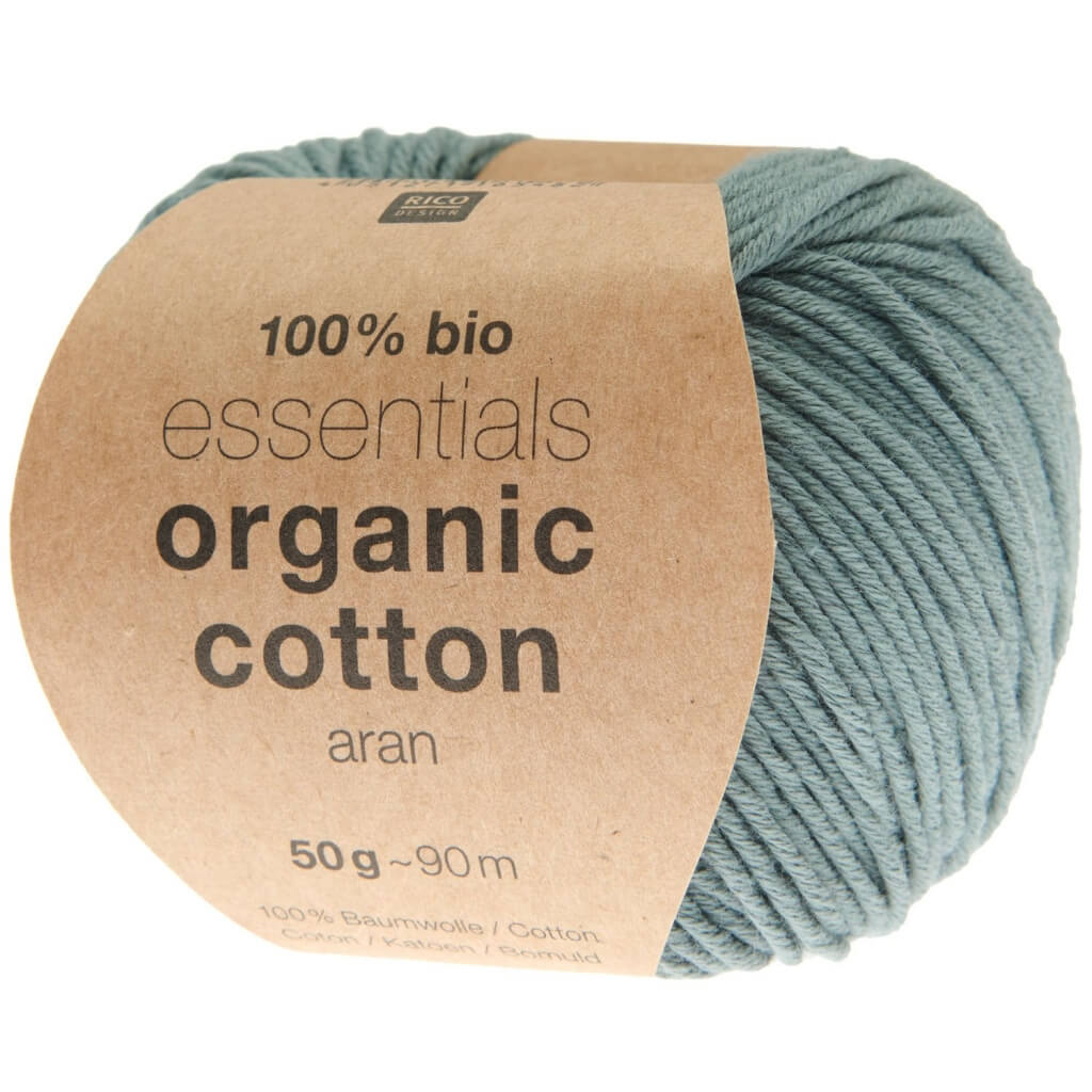 Rico Design 36 - petrol Rico Design Essentials Organic Cotton Aran 50g Lieblingsgarn