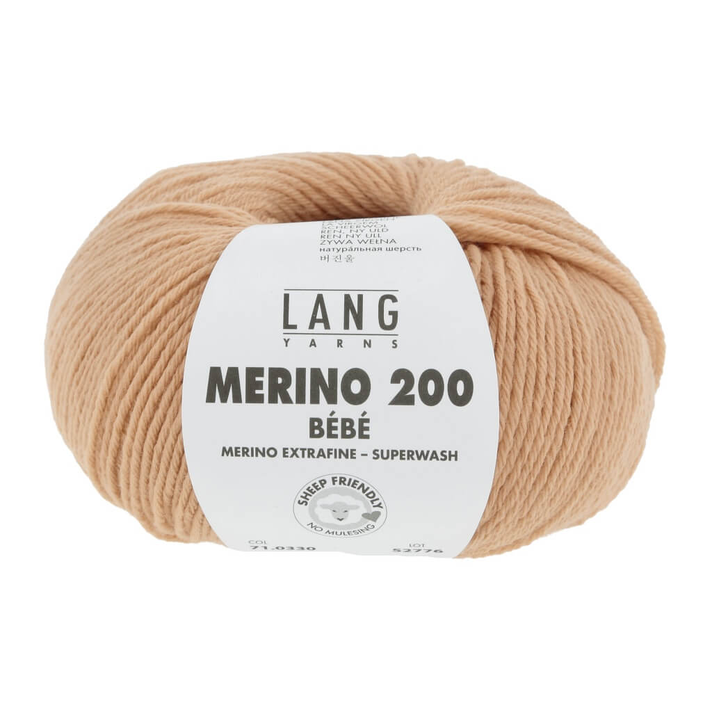 Lang Yarns 71.0330 - Lachs Lang Yarns Merino 200 Bebe - 50g Lieblingsgarn