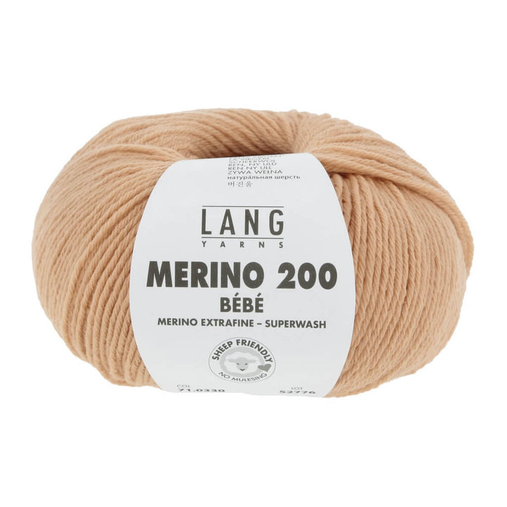 Lang Yarns 71.0330 - Lachs Lang Yarns Merino 200 Bebe - 50g Lieblingsgarn