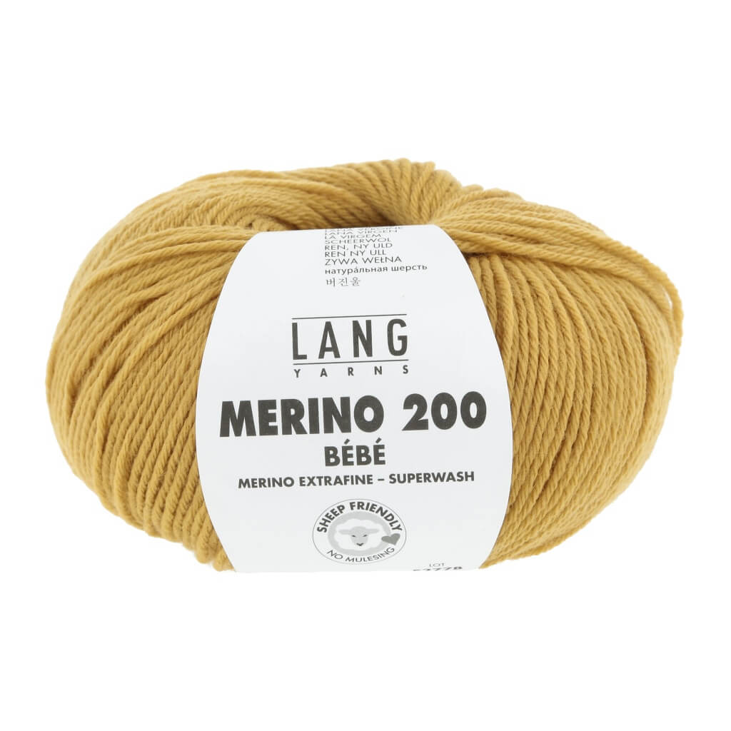 Lang Yarns 71.0350 - Gold Lang Yarns Merino 200 Bebe - 50g Lieblingsgarn