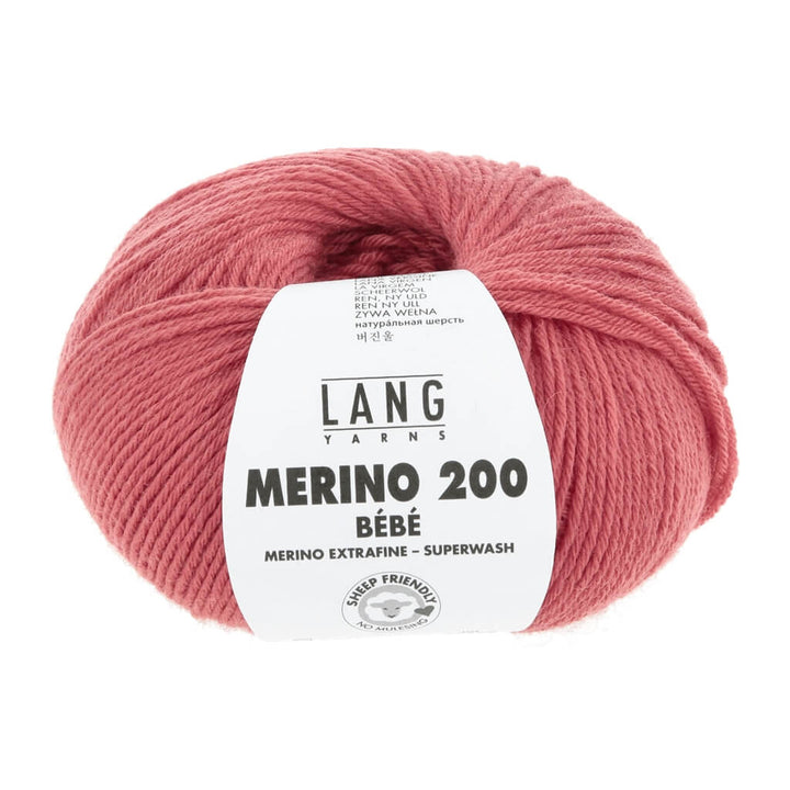 Lang Yarns 365 - Himbeere Lang Yarns Merino 200 Bebe - 50g Lieblingsgarn