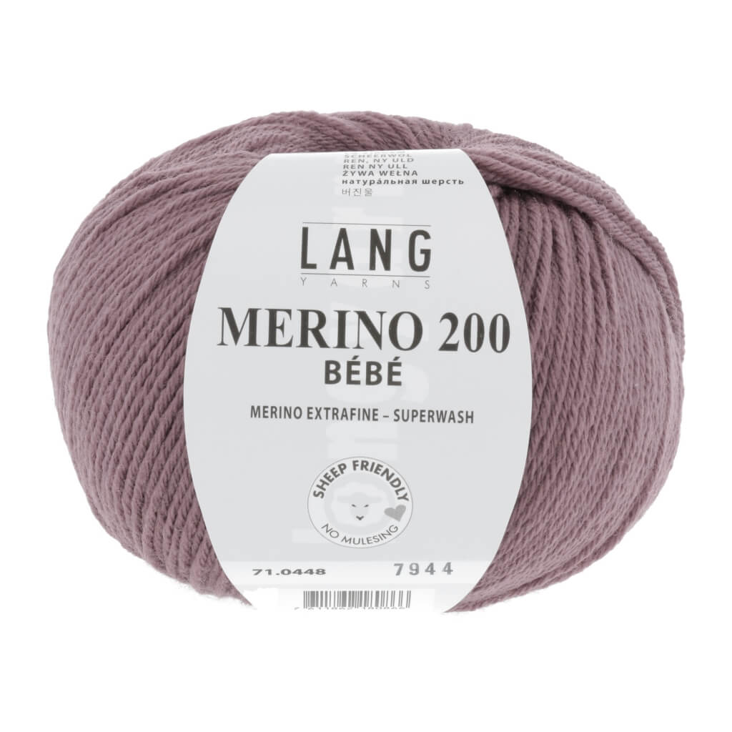 Lang Yarns 71.0448 - Altrosa Lang Yarns Merino 200 Bebe - 50g Lieblingsgarn