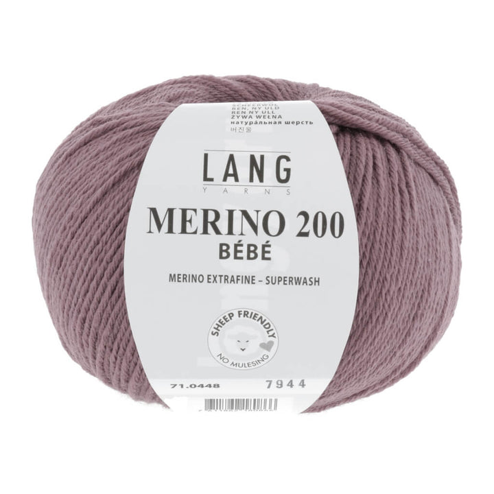 Lang Yarns 71.0448 - Altrosa Lang Yarns Merino 200 Bebe - 50g Lieblingsgarn
