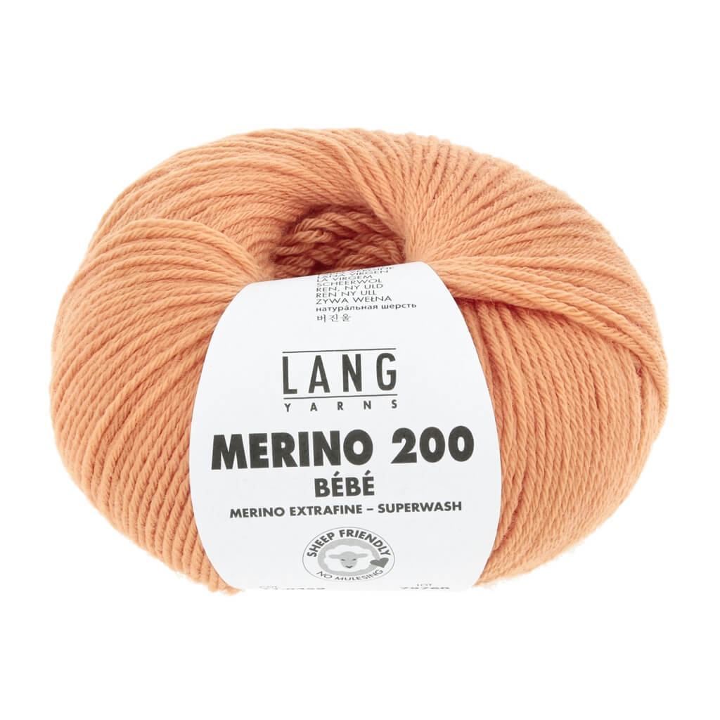 Lang Yarns 459 - Tangerine Lang Yarns Merino 200 Bebe - 50g Lieblingsgarn