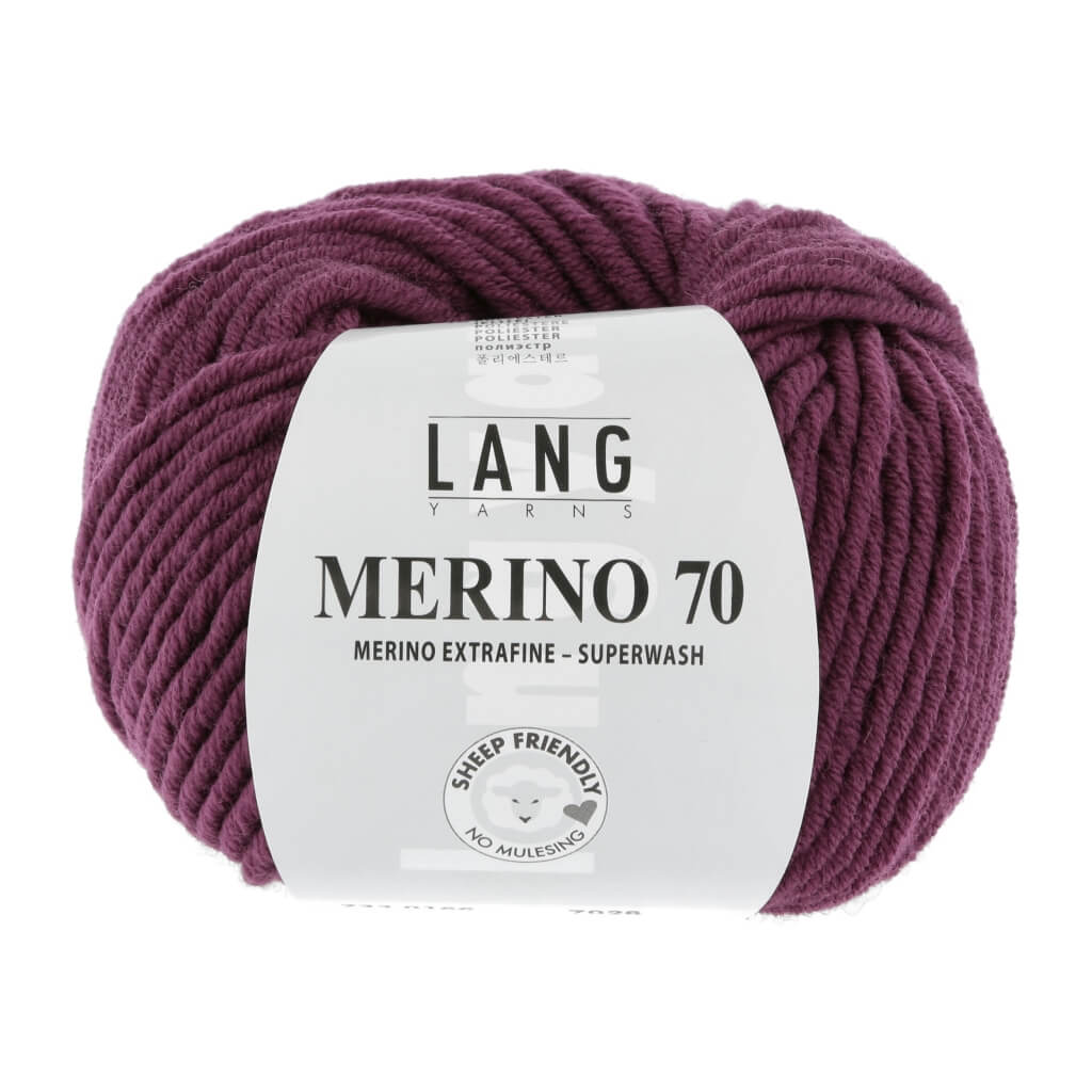 Lang Yarns 733.0166 - Beere Lang Yarns Merino 70 50g Lieblingsgarn