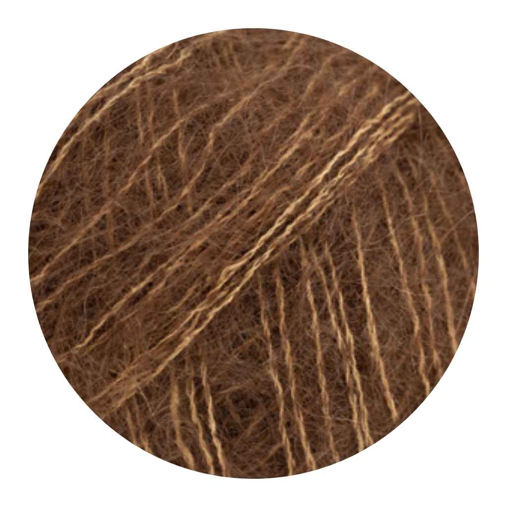 Drops Design 76 walnut Drops Kid-Silk Lieblingsgarn