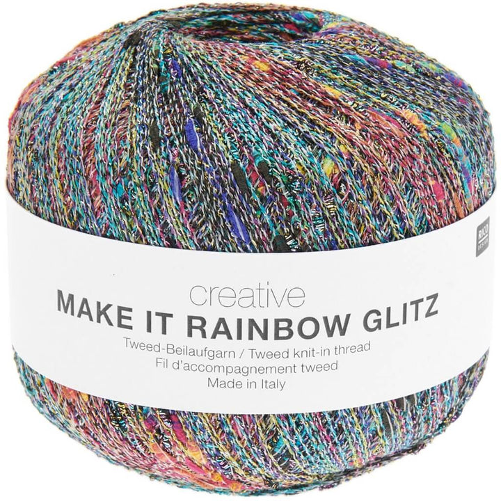 Rico Design 002 - Weiß Rico Design Creative Make It Rainbow Glitz Lieblingsgarn