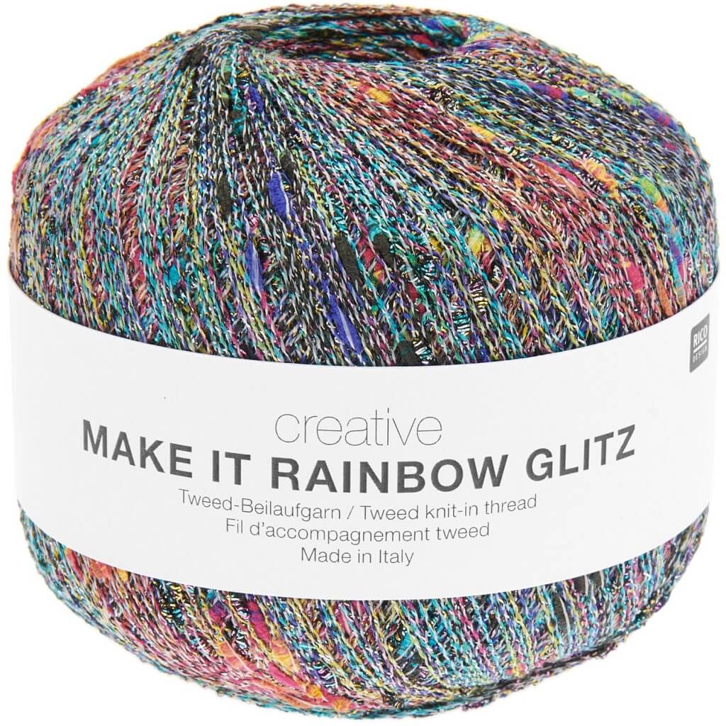 Rico Design 002 - Weiß Rico Design Creative Make It Rainbow Glitz Lieblingsgarn