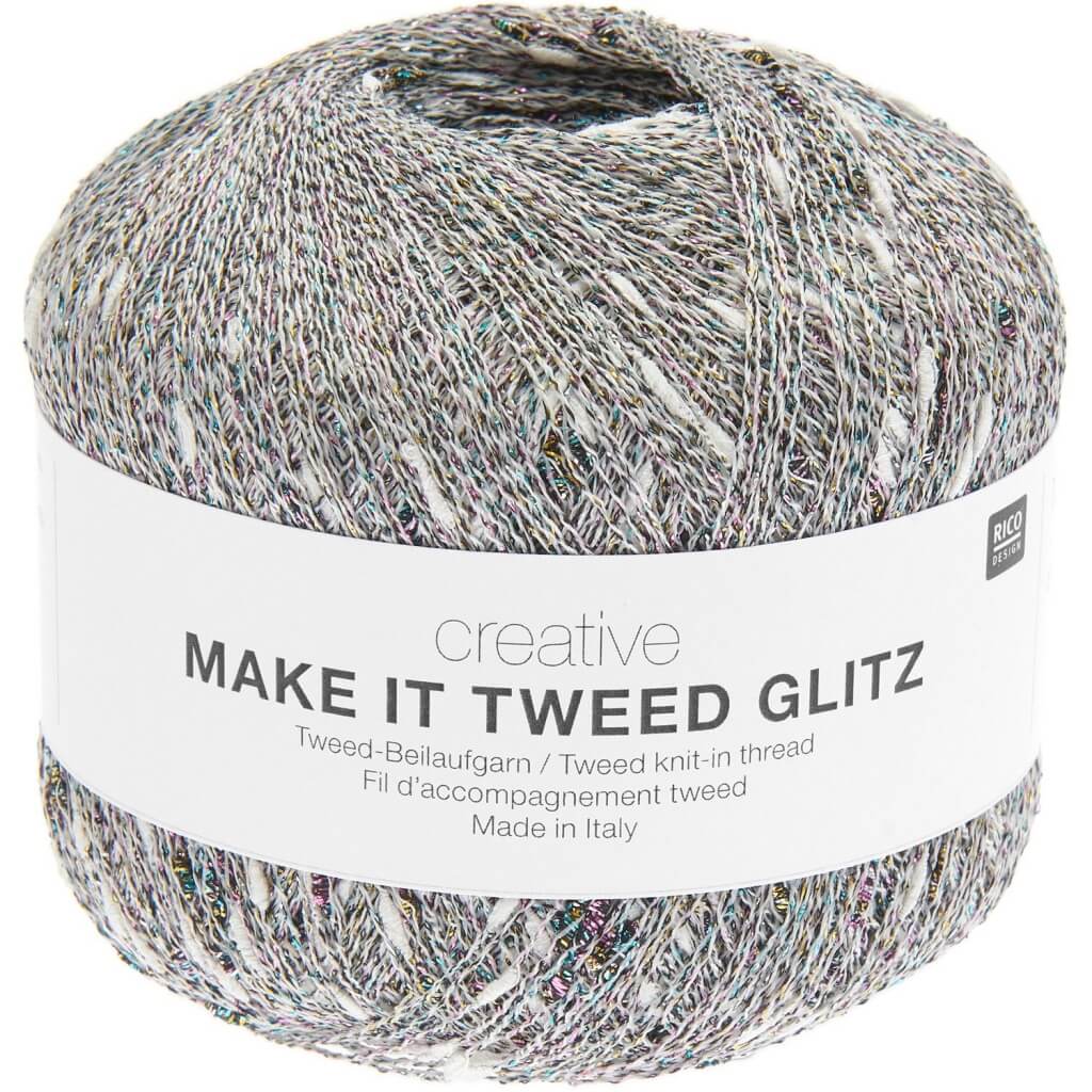 Rico Design 001 - Natur Rico Design Creative Make It Tweed Glitz Lieblingsgarn