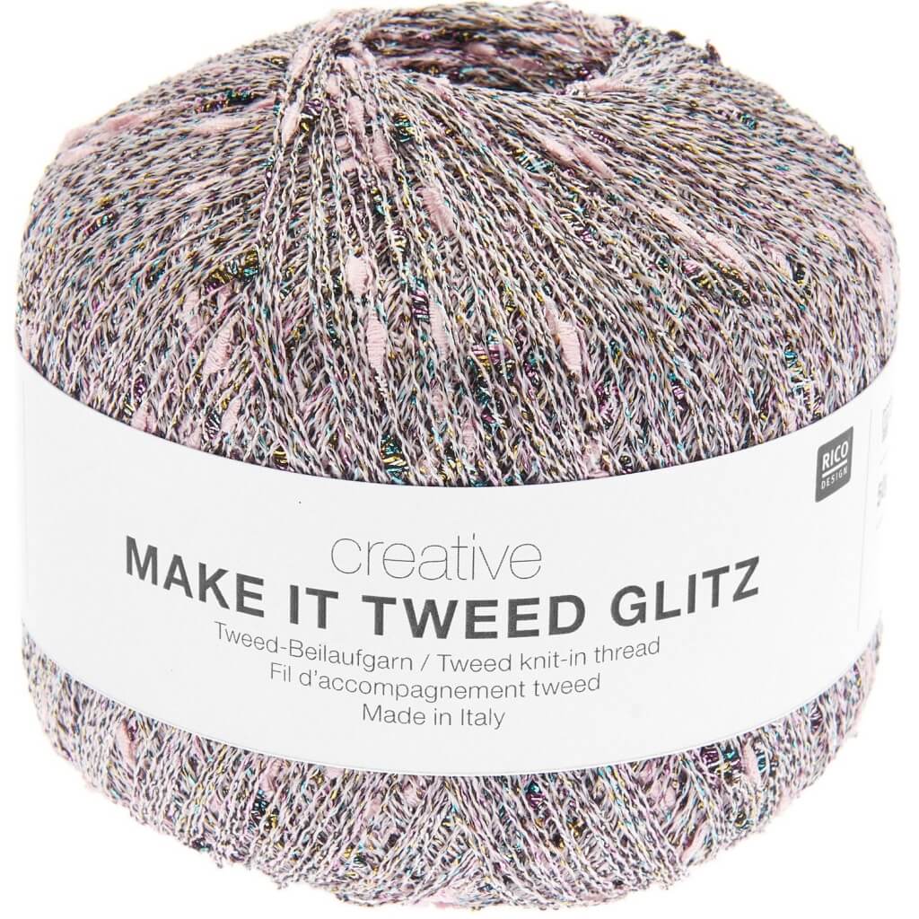 Rico Design 003 - Rosa Rico Design Creative Make It Tweed Glitz Lieblingsgarn