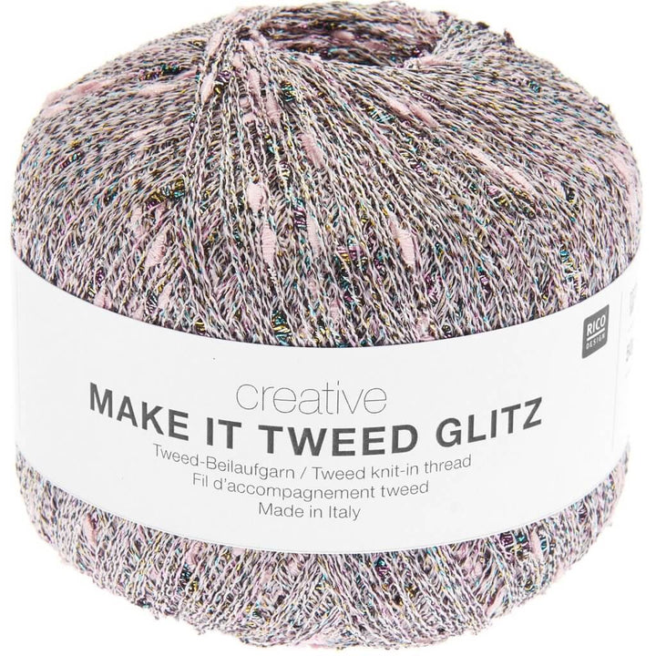 Rico Design 003 - Rosa Rico Design Creative Make It Tweed Glitz Lieblingsgarn