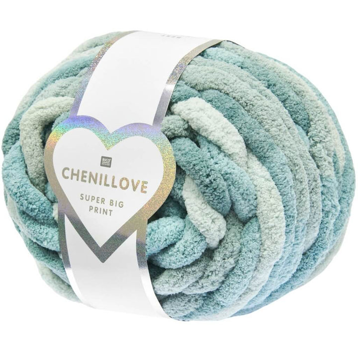 Rico Design 005 - Aqua Rico Design Chenillove Super Big Print Lieblingsgarn