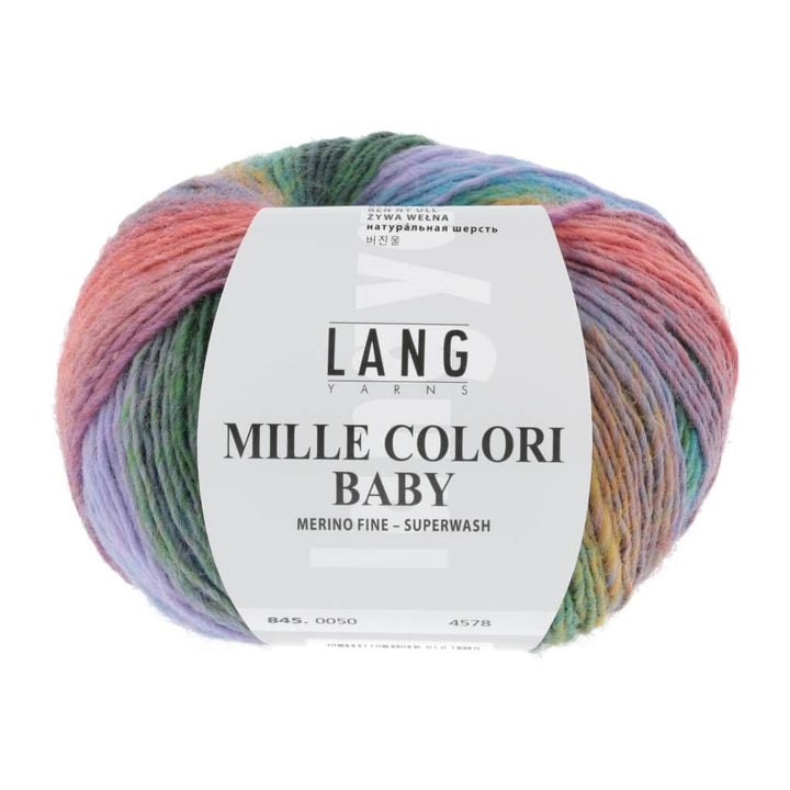Lang Yarns 845.0050 - Bunt/Blau/Violet Lang Yarns Mille Colori Baby 50 g Lieblingsgarn