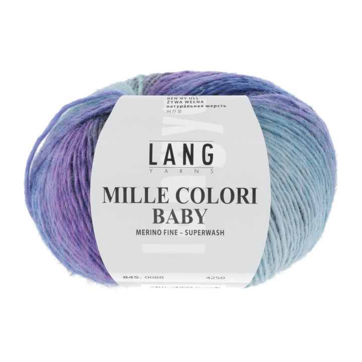 Lang Yarns 845.0088 - Petrol/Grau Lang Yarns Mille Colori Baby 50 g Lieblingsgarn
