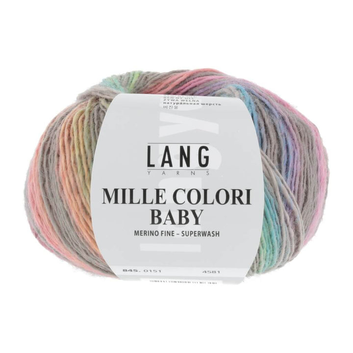 Lang Yarns 845.0151 - Grün/Rosa Lang Yarns Mille Colori Baby 50 g Lieblingsgarn