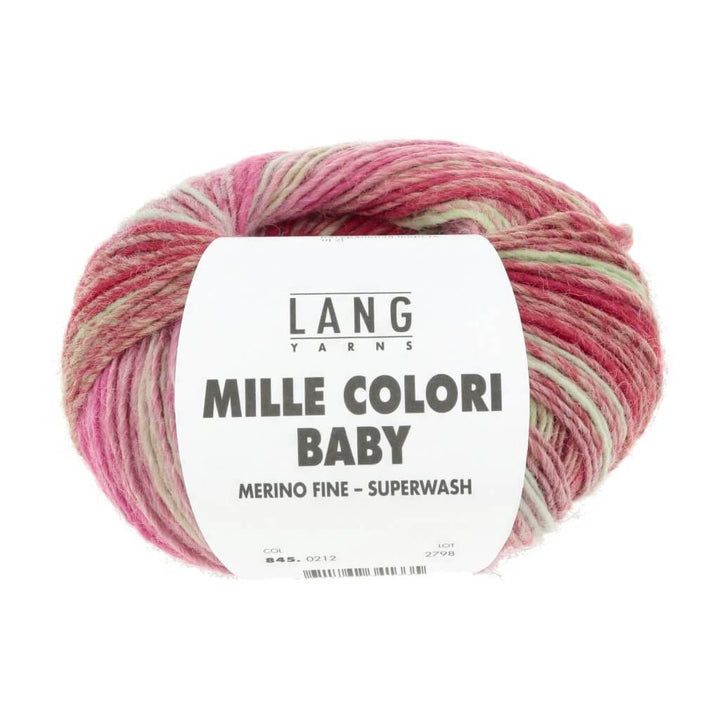 Lang Yarns 212 - rosa/rot/beige Lang Yarns Mille Colori Baby 50 g Lieblingsgarn