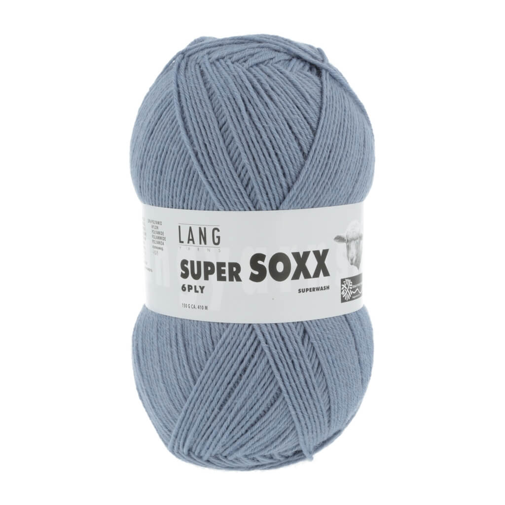 Lang Yarns 907.0020 - Hellblau Lang Yarns Super Soxx 6-fach - 150g Lieblingsgarn