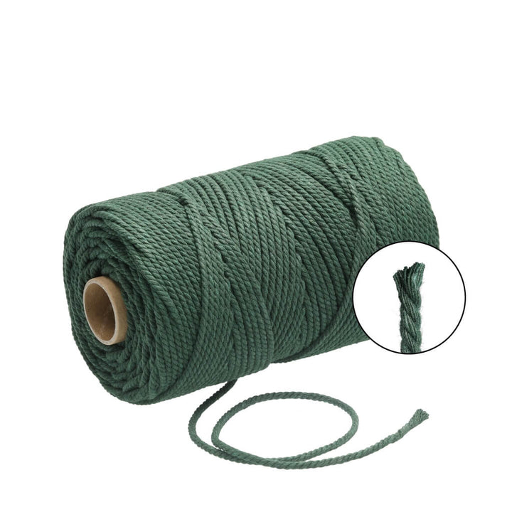 Lieblingsgarn Makramee Pine Green Filani Lieblingsgarn - Makramee Garn 3 mm x 120 m gedreht Lieblingsgarn