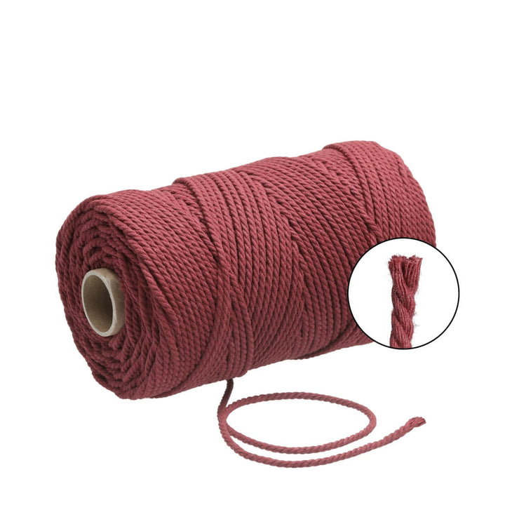 Lieblingsgarn Makramee Red Wine Filani Lieblingsgarn - Makramee Garn 3 mm x 120 m gedreht Lieblingsgarn