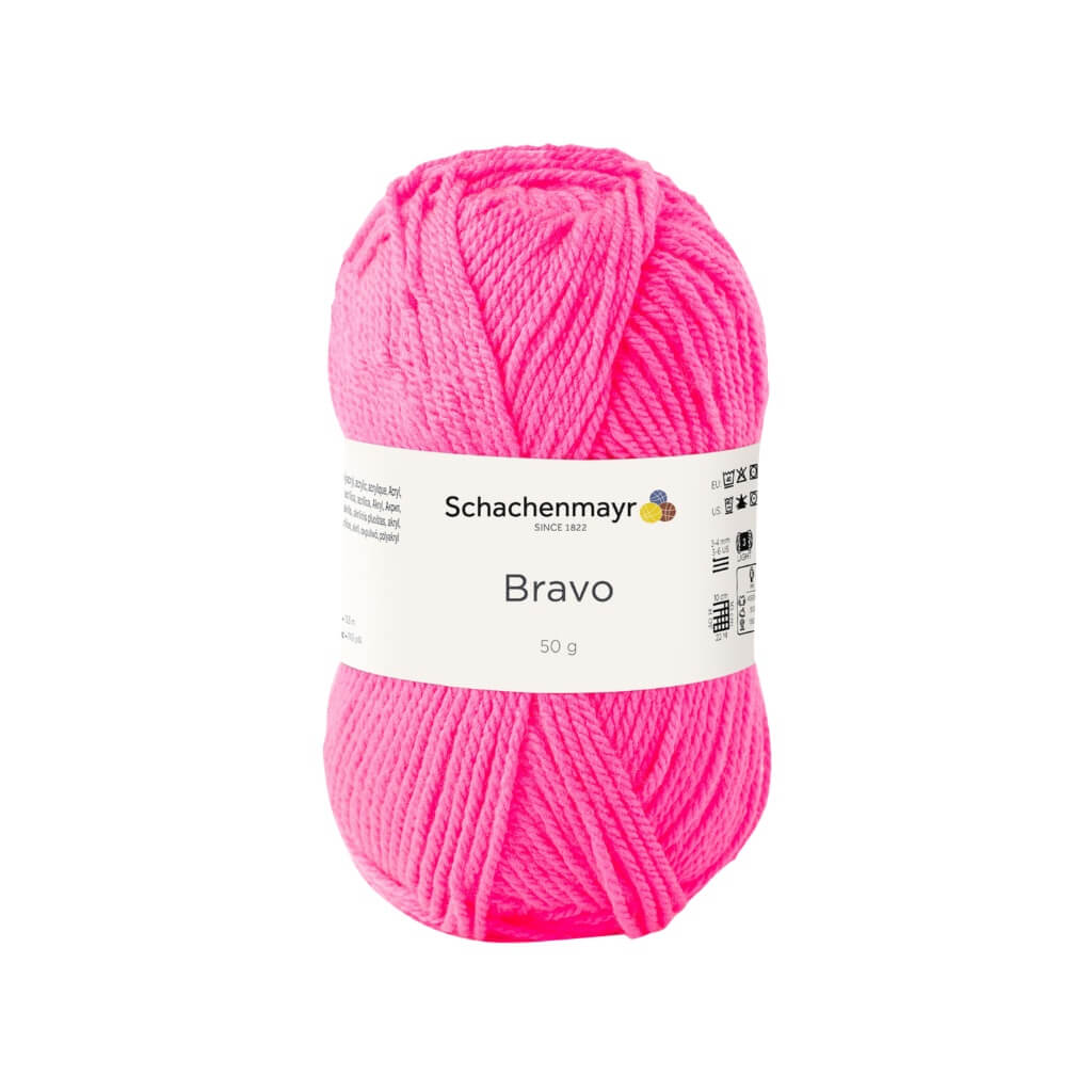 Schachenmayr 8234 - Neon Pink Schachenmayr Bravo Originals Lieblingsgarn