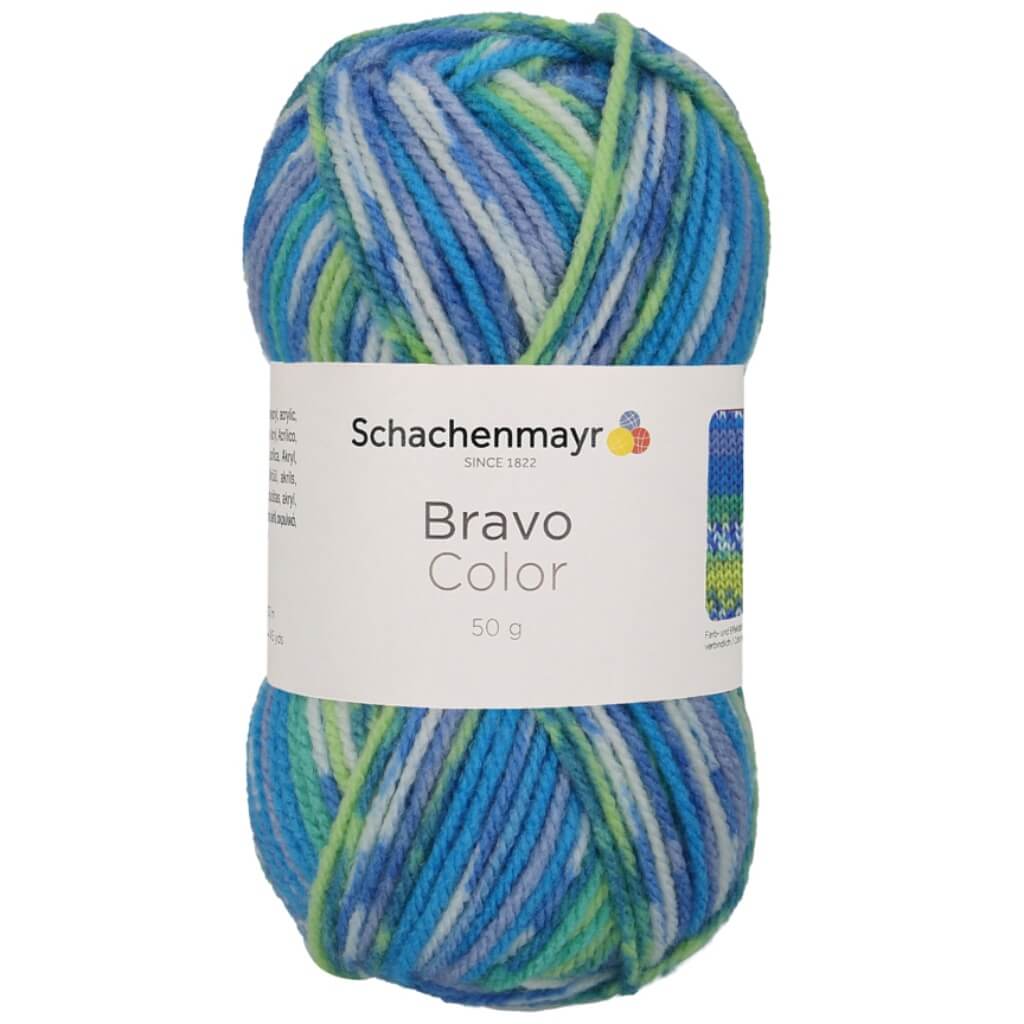 Schachenmayr Bravo Originals Color 2080 - Aqua Jacquard Lieblingsgarn