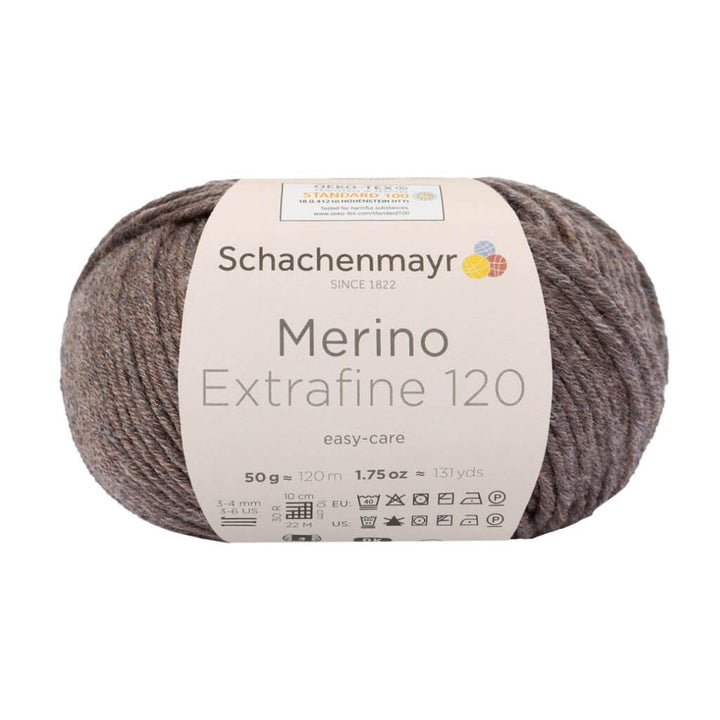 Schachenmayr 114 - Holz Meliert Schachenmayr Merino Extrafine 120 - Merinogarn Lieblingsgarn