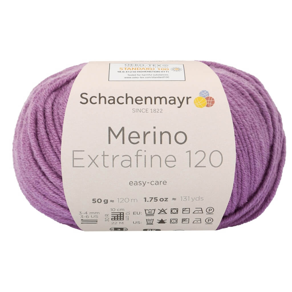 Schachenmayr 146 - Pflaume Schachenmayr Merino Extrafine 120 - Merinogarn Lieblingsgarn