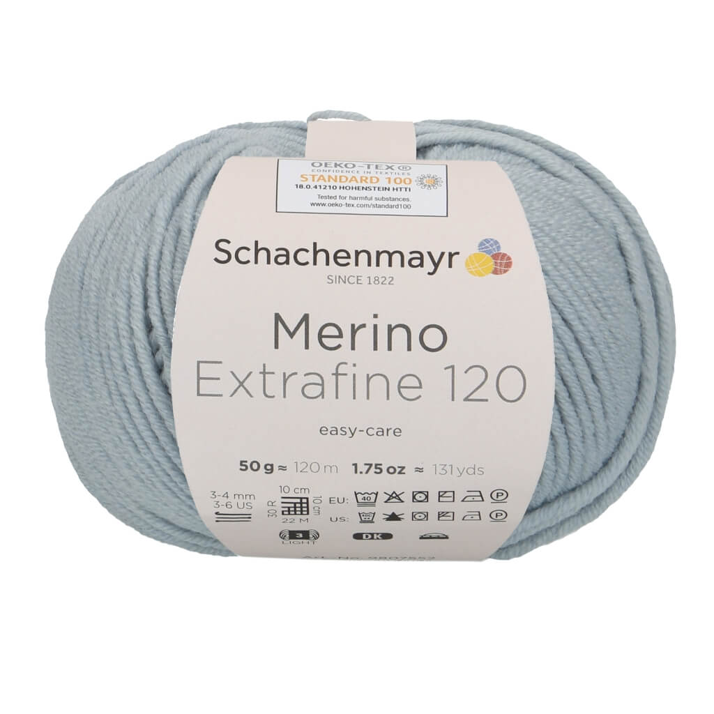 Schachenmayr 1152 - Eisblau Schachenmayr Merino Extrafine 120 - Merinogarn Lieblingsgarn