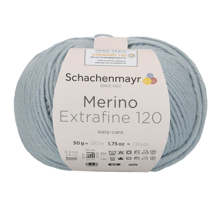 Schachenmayr 1152 - Eisblau Schachenmayr Merino Extrafine 120 - Merinogarn Lieblingsgarn