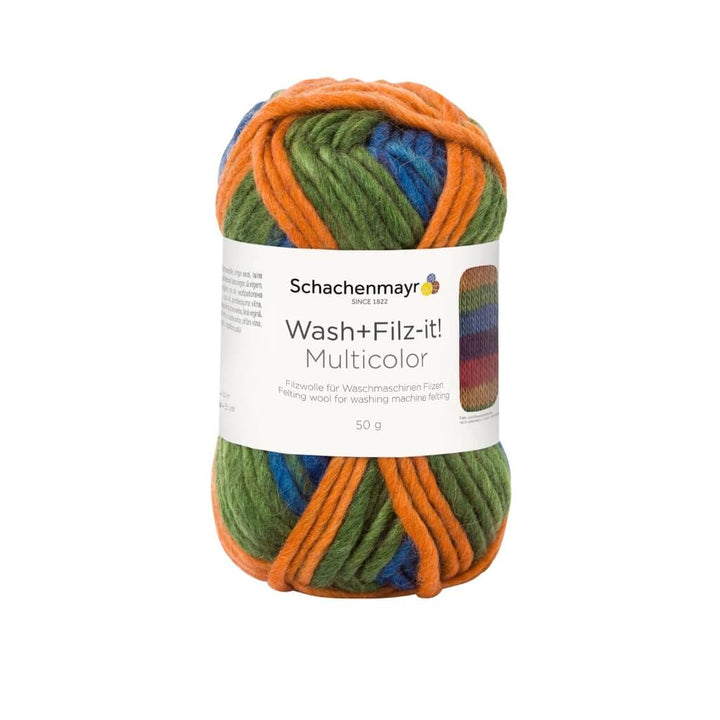Schachenmayr 210 - Exotic Stripes Schachenmayr Wash+Filz-it! Multicolor Filzwolle 50g Lieblingsgarn