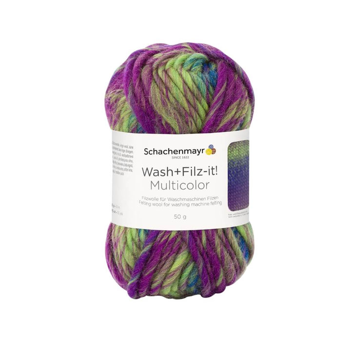 Schachenmayr 224 - Karibik Multicolor Schachenmayr Wash+Filz-it! Multicolor Filzwolle 50g Lieblingsgarn
