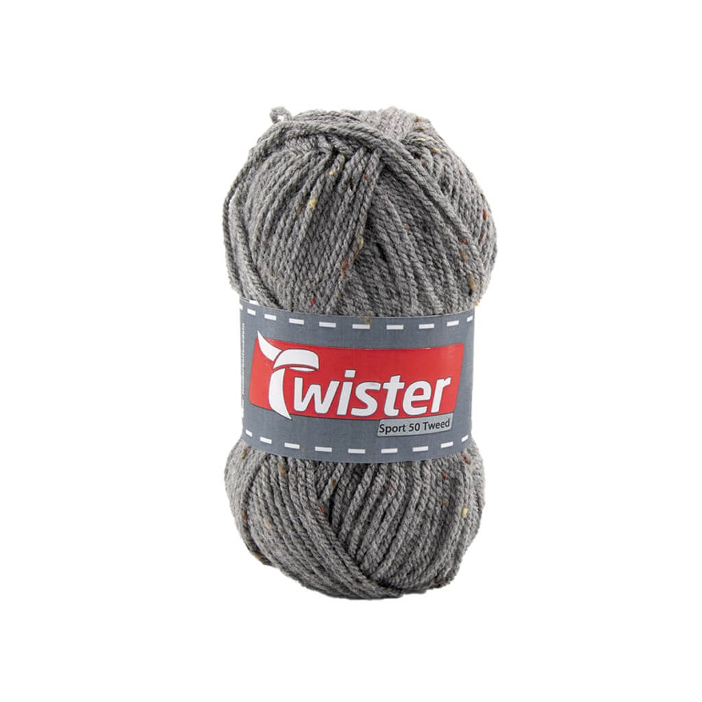 Twister 2 - Grau Tweed Twister Sport 50 Lieblingsgarn