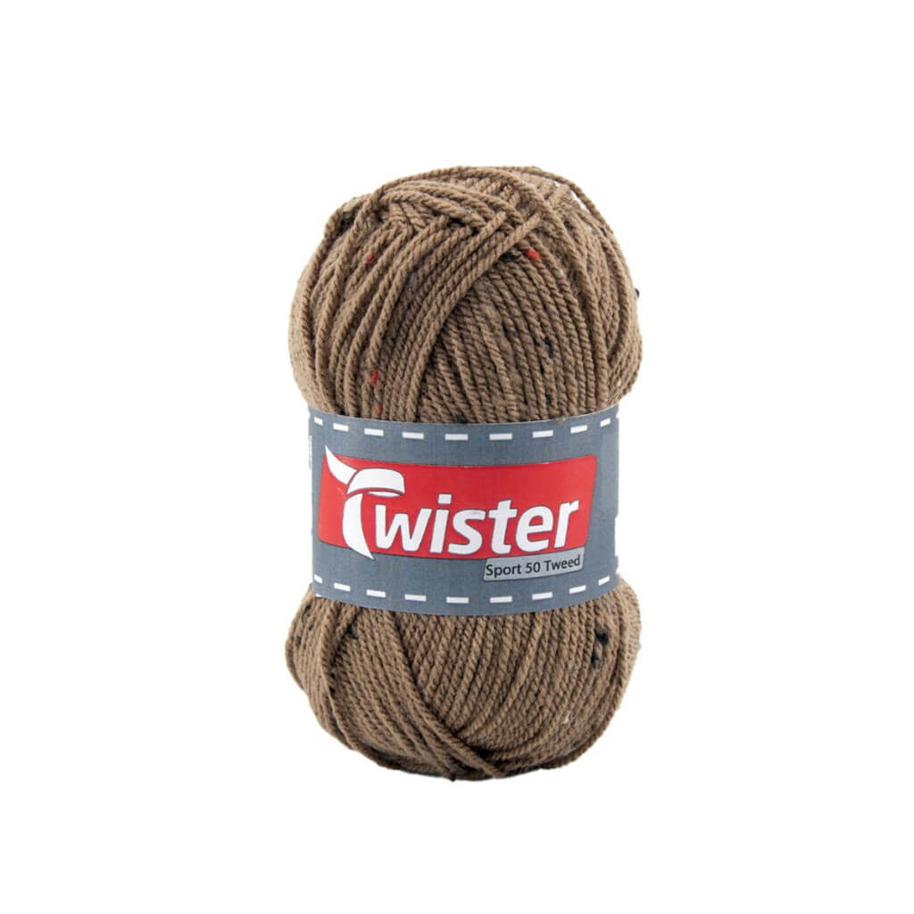 Twister 5 - Braun Tweed Twister Sport 50 Lieblingsgarn
