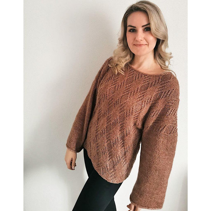 Rita Koch Damenpullover Diamond Cross Sweater Strickanleitung - Rita Koch Lieblingsgarn