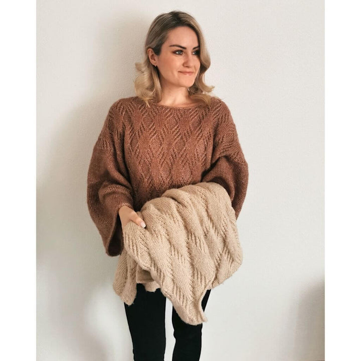 Rita Koch Damenpullover Diamond Cross Sweater Strickanleitung - Rita Koch Lieblingsgarn