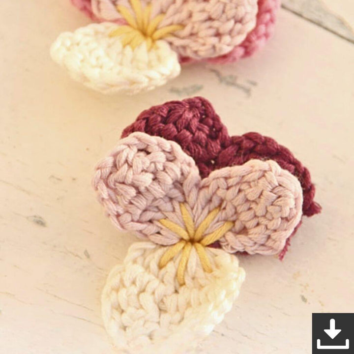 Drops Violet Dreams Blumen Häkelset - Drops Design (PDF) Lieblingsgarn