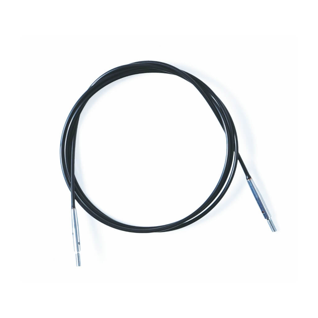 KnitPro 40 KnitPro Thin &amp; Flex Swivel Seil schwarz Lieblingsgarn