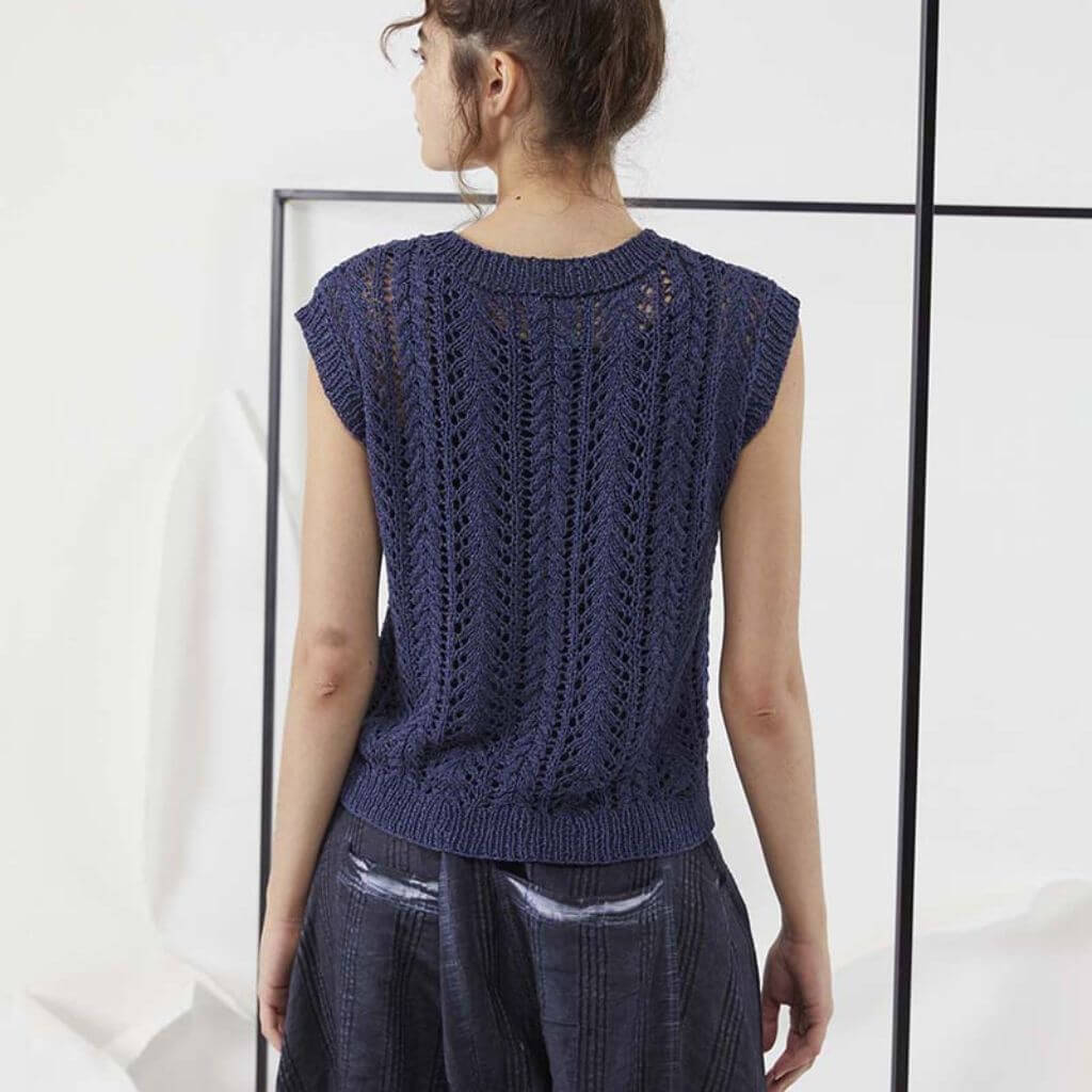 Lang Yarns Pullunder mit Lochmuster Strickanleitung - Lang Yarns (PDF) Lieblingsgarn