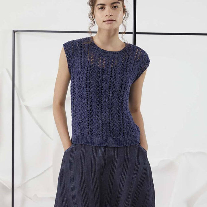 Lang Yarns Pullunder mit Lochmuster Strickanleitung - Lang Yarns (PDF) Lieblingsgarn