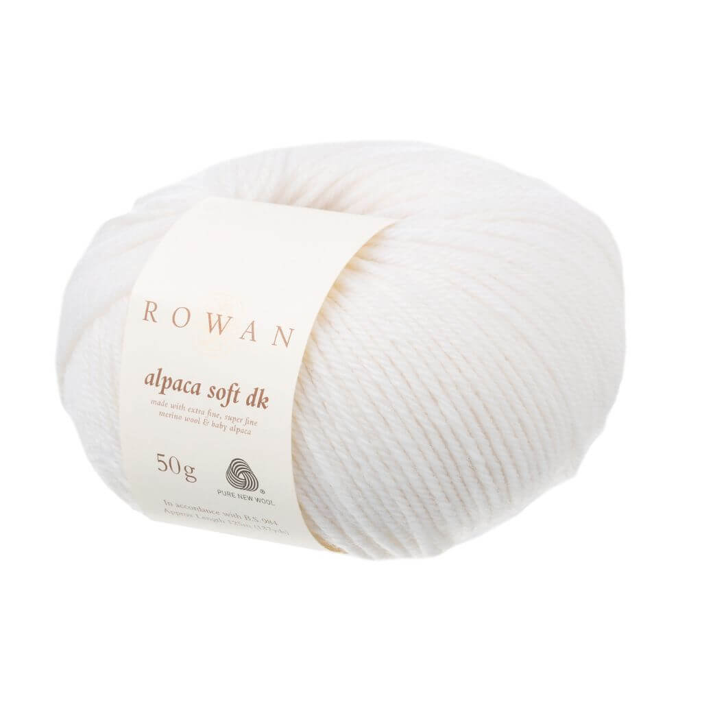 Rowan 201 white Rowan Alpaca Soft DK Lieblingsgarn